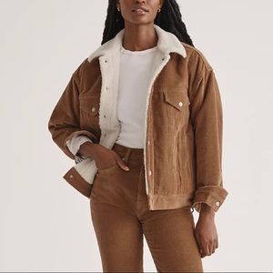 Aritzia denim forum Francoise Sherpa jacket